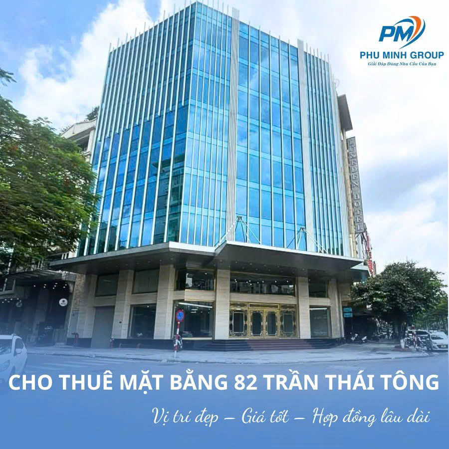 ???? CHO THUÊ MẶT BẰNG SHOWROOM – VĂN PHÒNG TẠI 82 TRẦN THÁI TÔNG, CẦU GIẤY